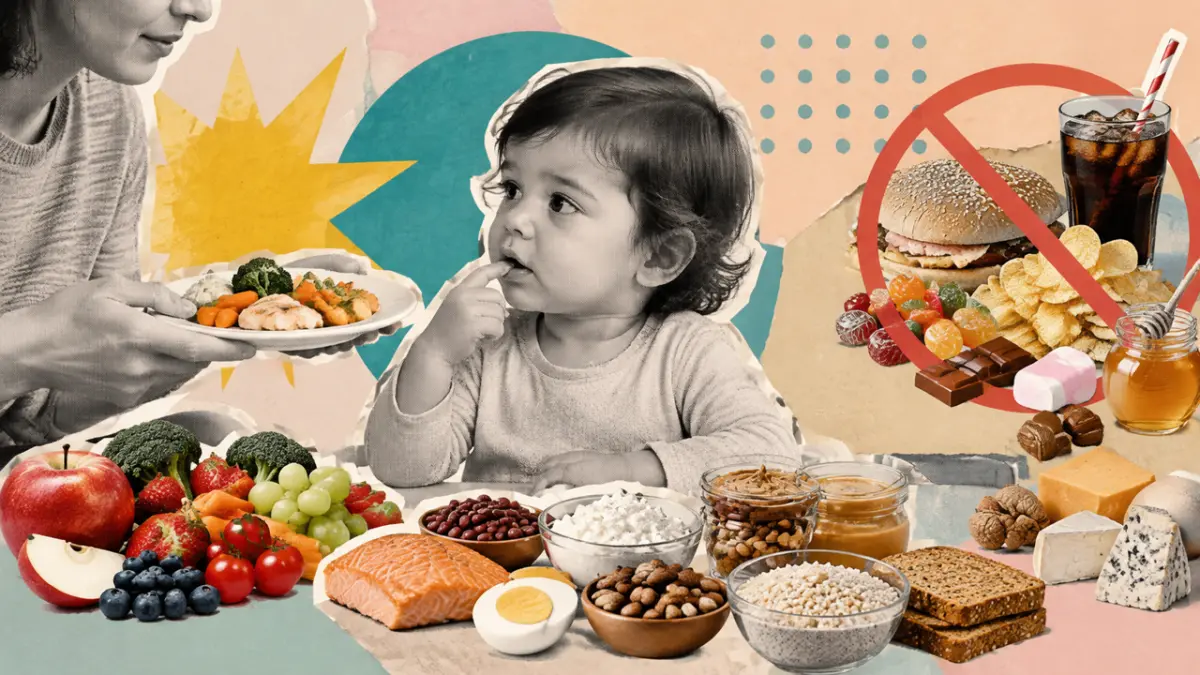 Что не стоит давать ребёнку со взрослого стола? Список продуктов для детей от года до трёх
