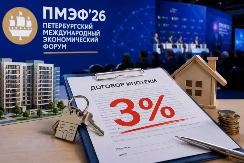 На ПМЭФ предложили снизить взнос по ипотеке для семей до 3%