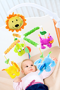 Мобили и подвески для детей с 0 до 6 месяцев