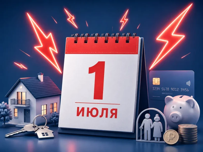 Что изменится для российских семей с 1 июля 2026 года: семейная ипотека, пенсии и кредиты