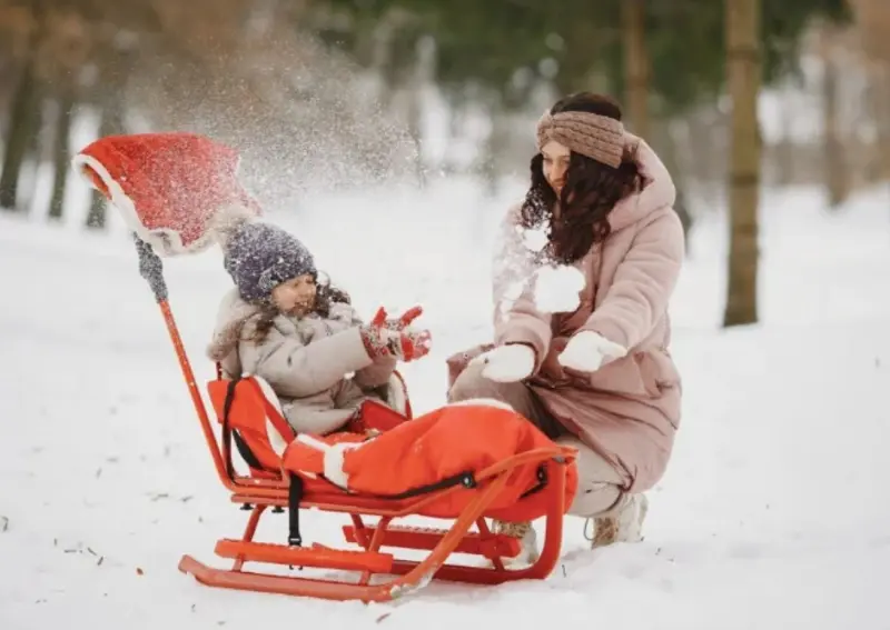 Как перевозить ребёнка по снегу: 7 вариантов зимнего детского транспорта