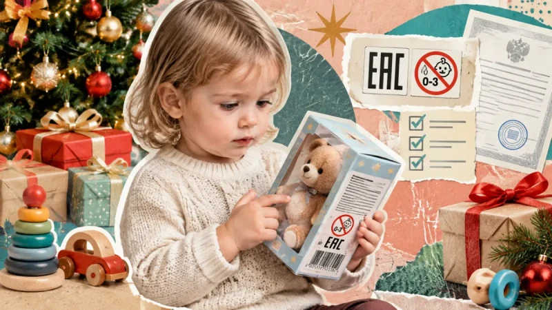 Новогодний подарок ребёнку до трёх лет: как проверить игрушку перед покупкой